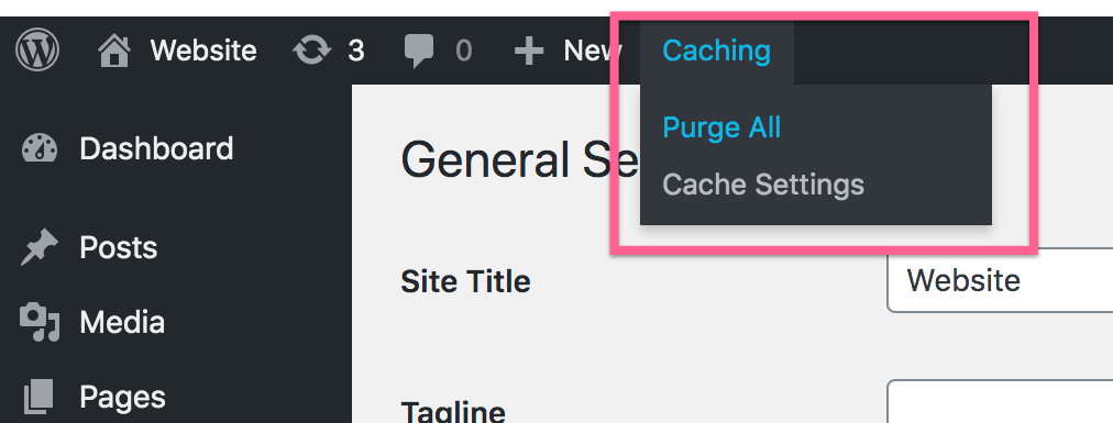 Bluehost Purge Cache