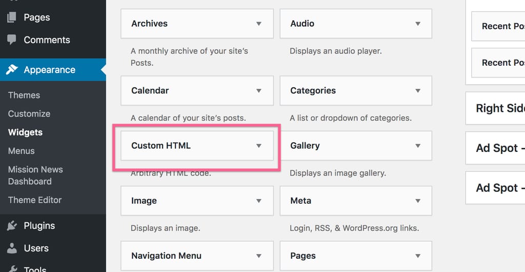 Custom Html Widget