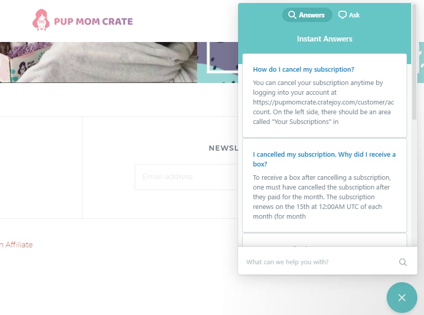Live Chat Example