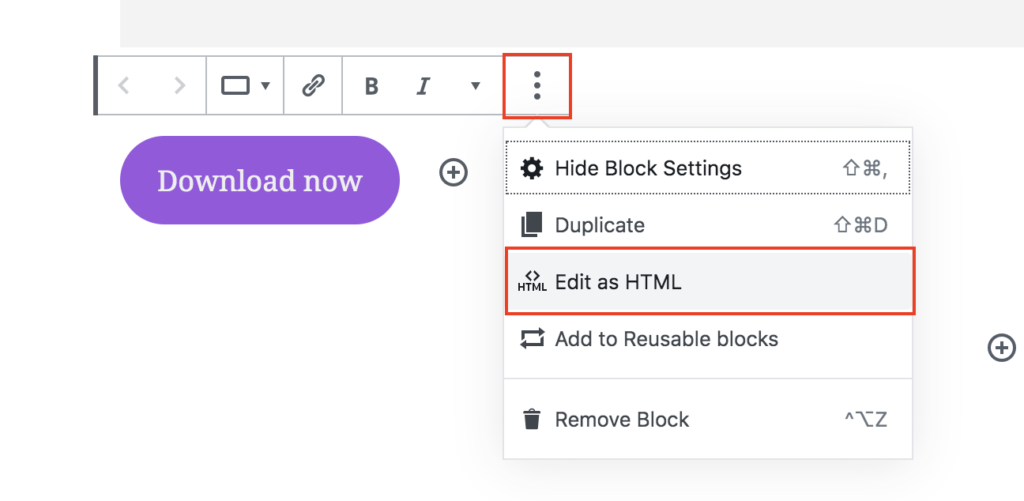 Add Link Button